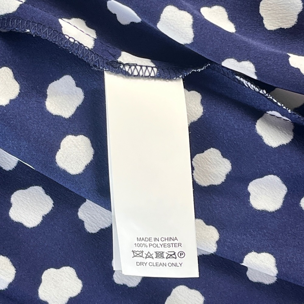 Kate Spade Cloud Dot Midi Dress Womens Size 2 Blue Cali Dreaming OUMU1081 - Picture 9 of 14